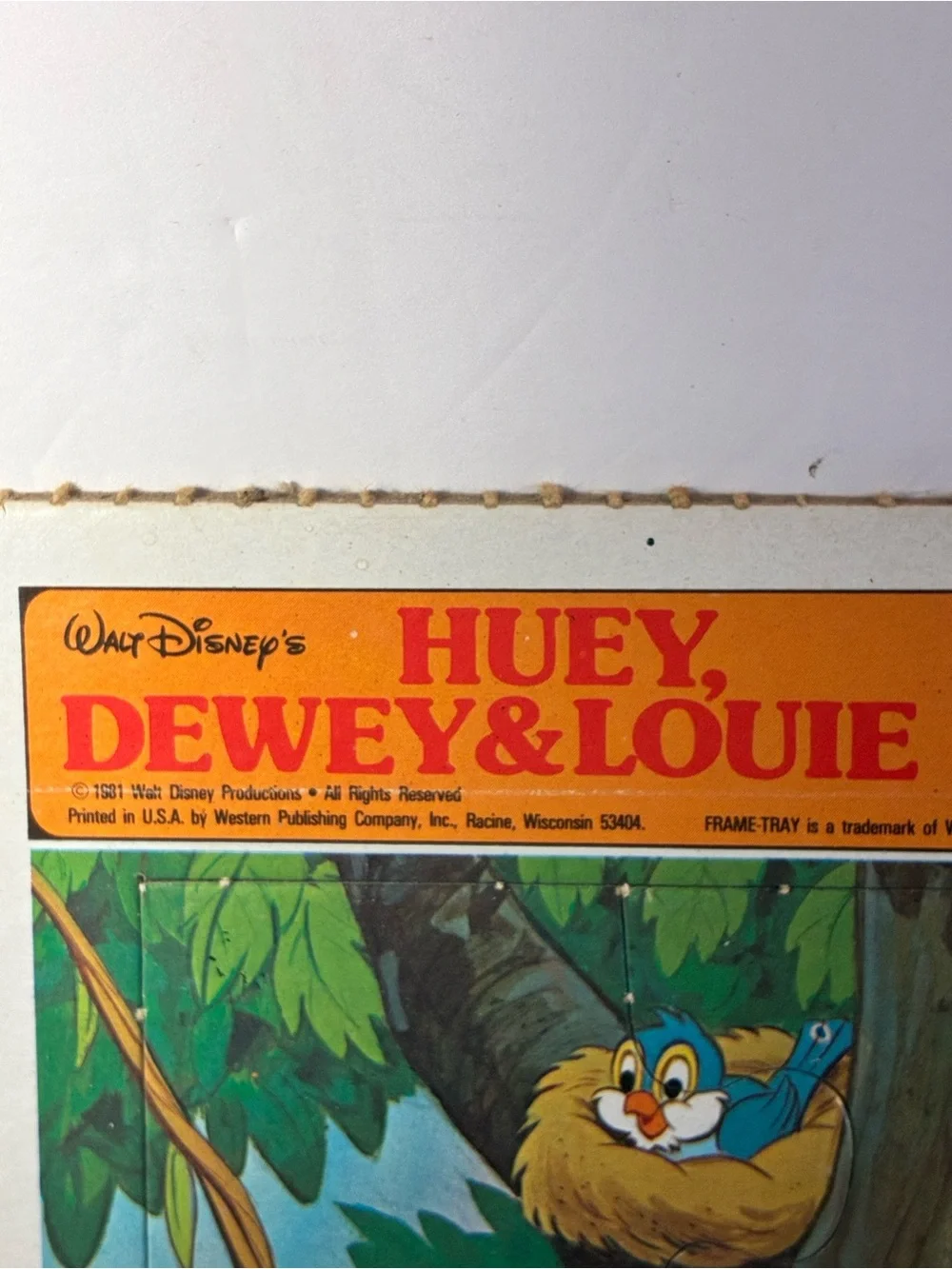 Disney Huey Dewey & Louie Frame-Tray Puzzle - Colorful Cartoon Treehouse